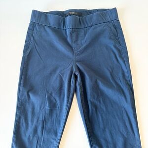 Liverpool Navy Stretch Pull-On Pants Size 28 6